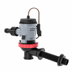 Pompe de vivier Johnson Aqua O2 avec passe-coque 10-13643-01 – 800 GPH