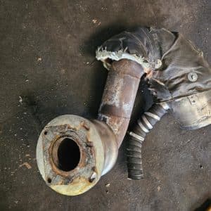 Coude d'échappement inox Caterpillar 3116