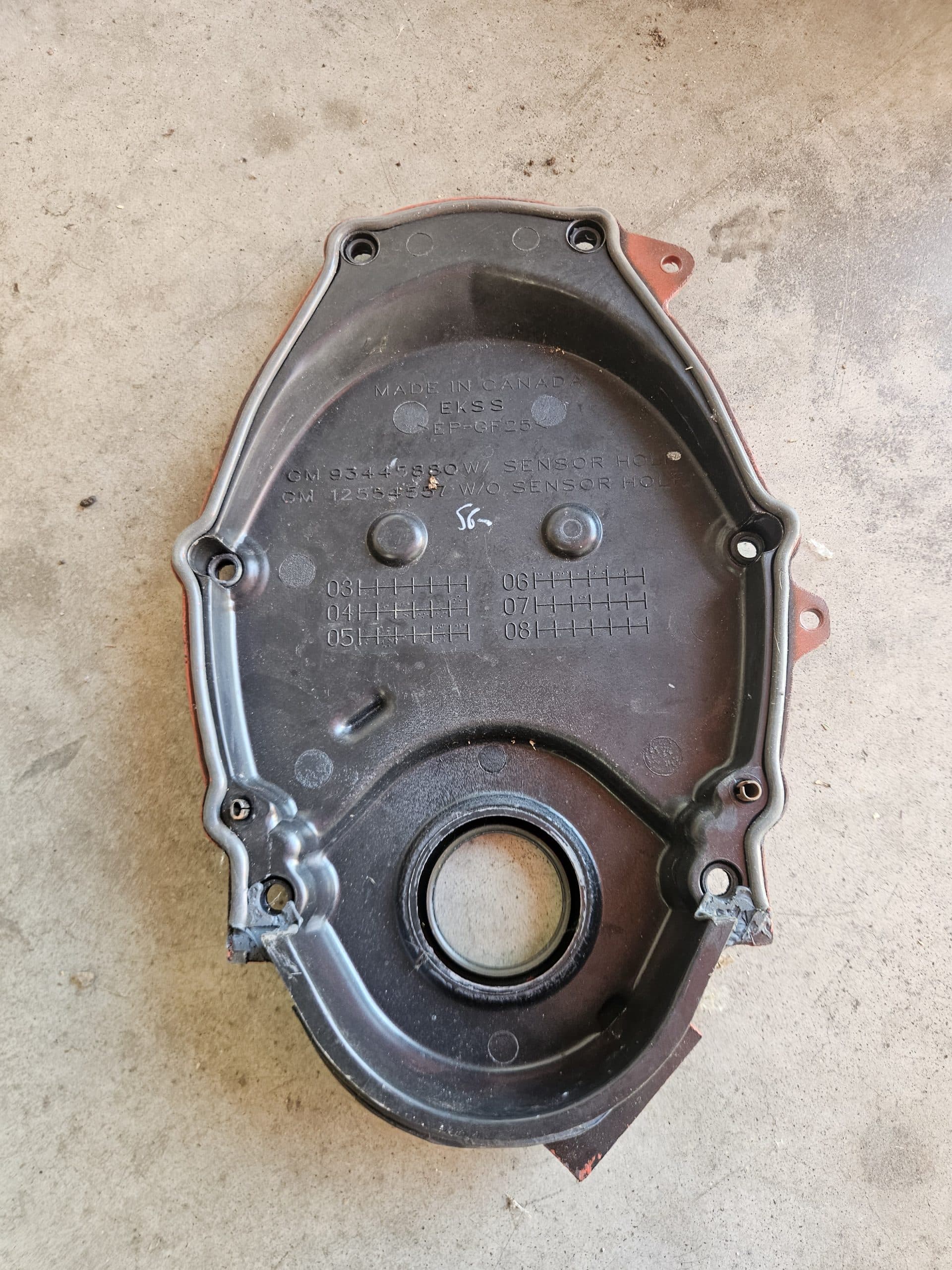 Couvercle avant de moteur GM 93445880