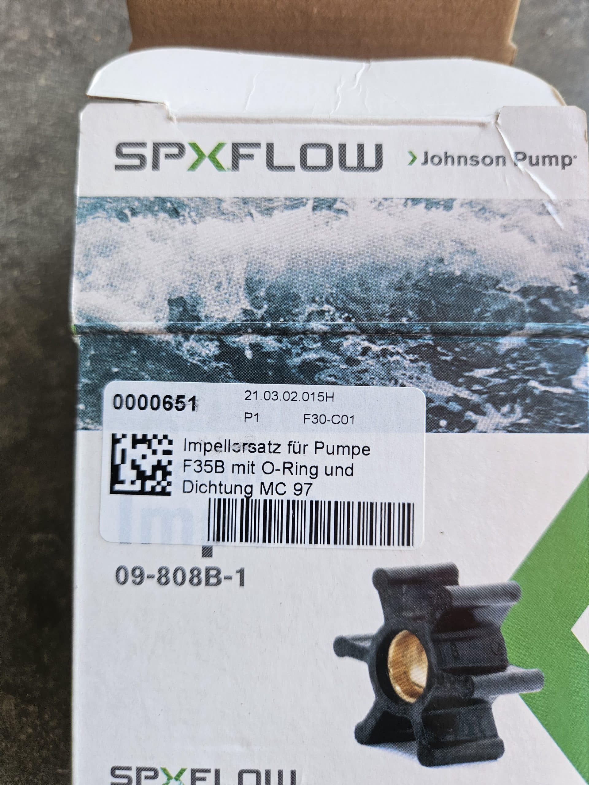 Kit turbine Johnson Pump 09-808B-1 pour pompe F35B