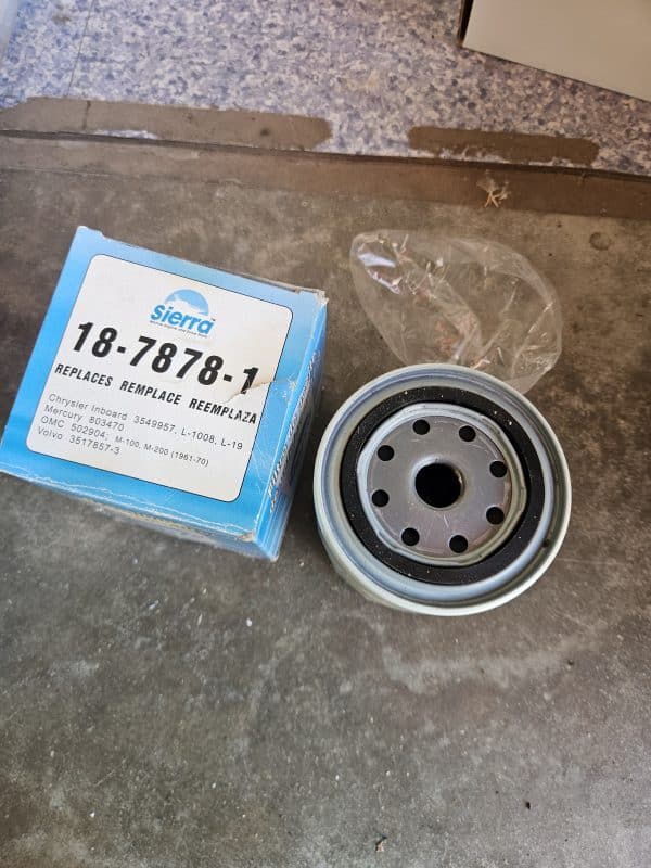 Filtre à huile marin Sierra 18-7878-1 pour moteurs inboard