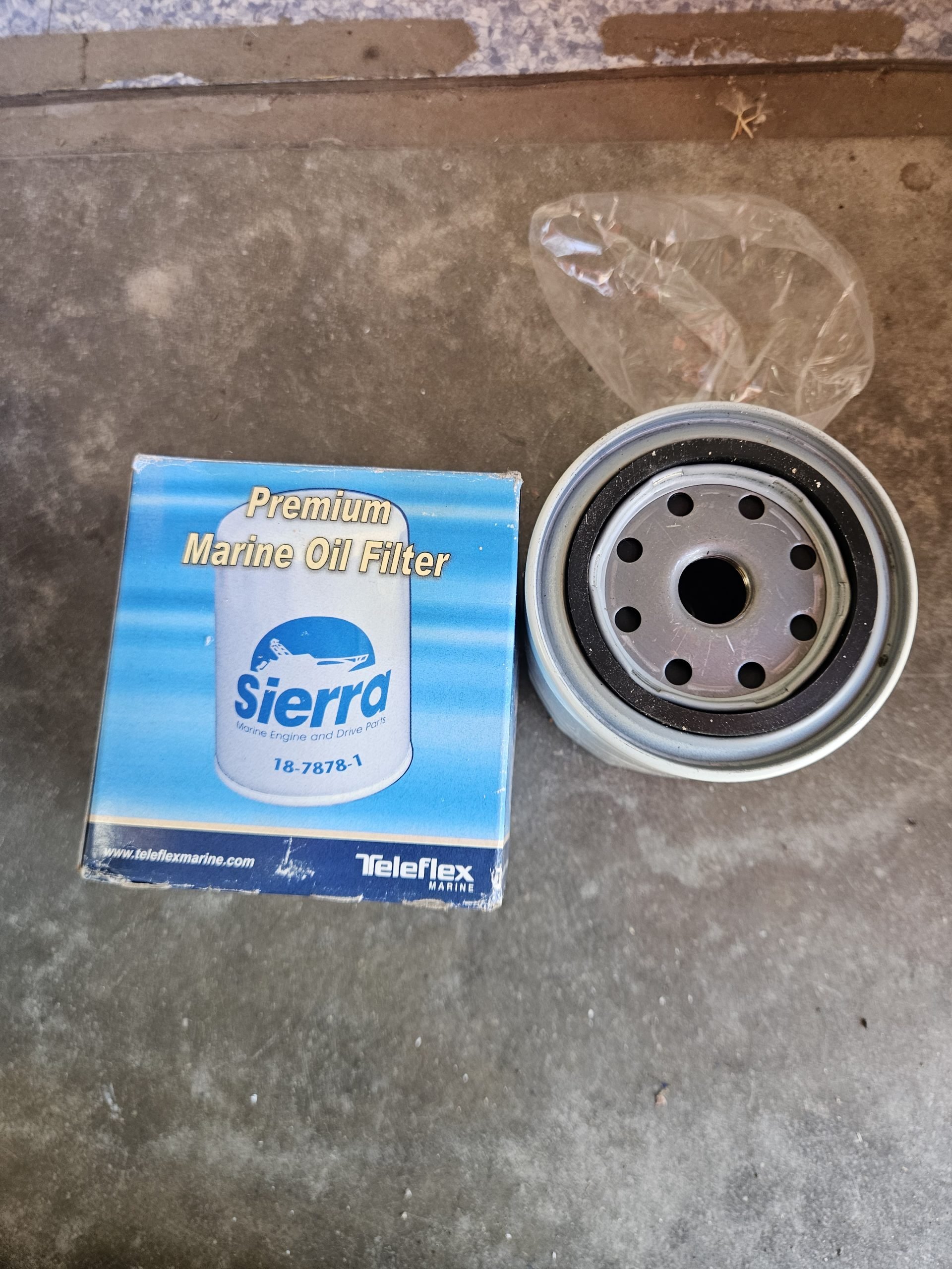 Filtre à huile marin Sierra 18-7878-1 pour moteurs inboard