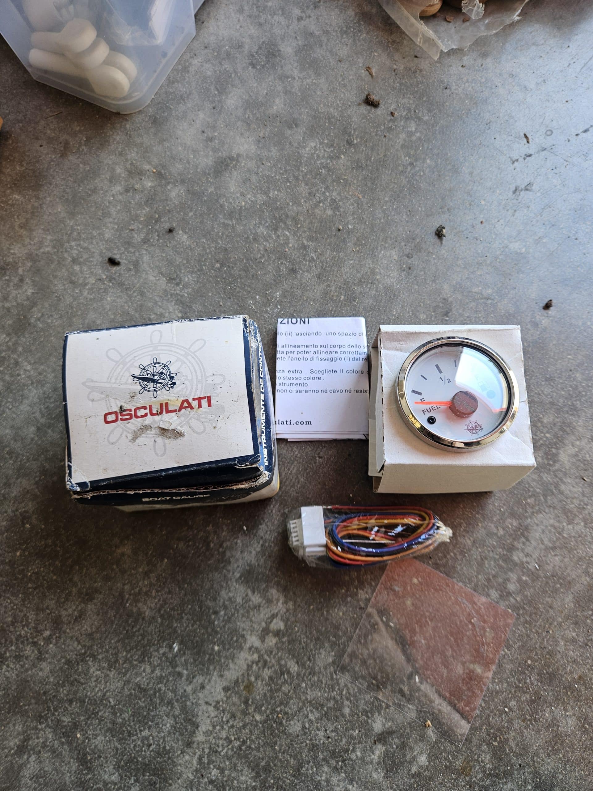 Jauge à carburant Osculati IP67 – Inox 12/24V