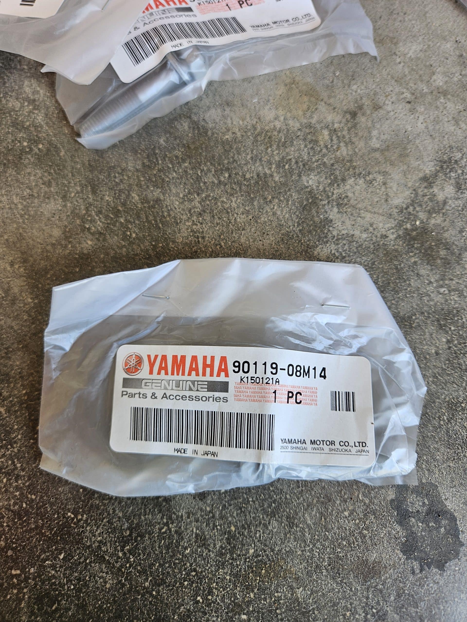 Vis Yamaha 90119-08M14 avec rondelle intégrée