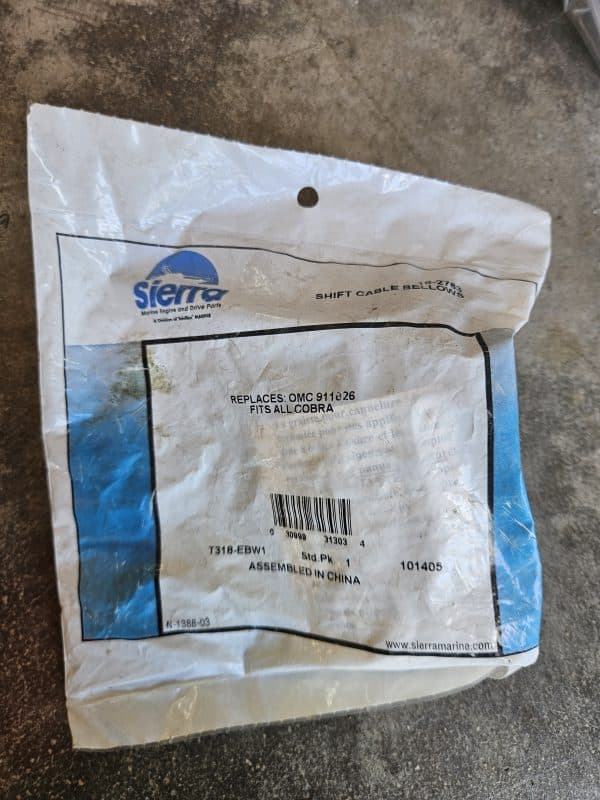 Soufflet de câble de commande Sierra 18-2763