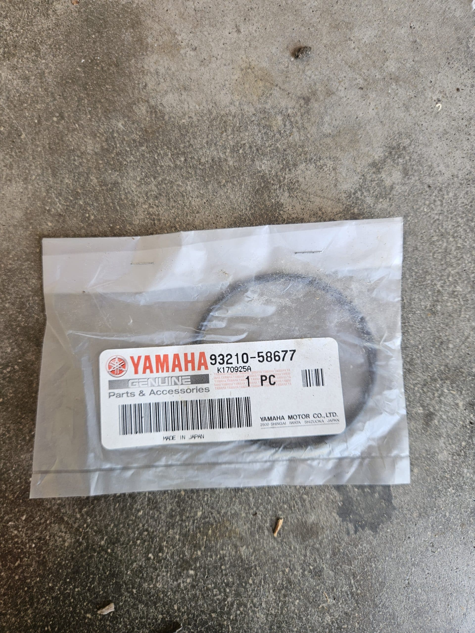 Joint torique Yamaha 93210-58677