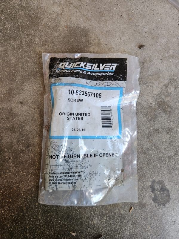 Vis Quicksilver 10-823567105 pour silent-blocs inférieurs Mercury