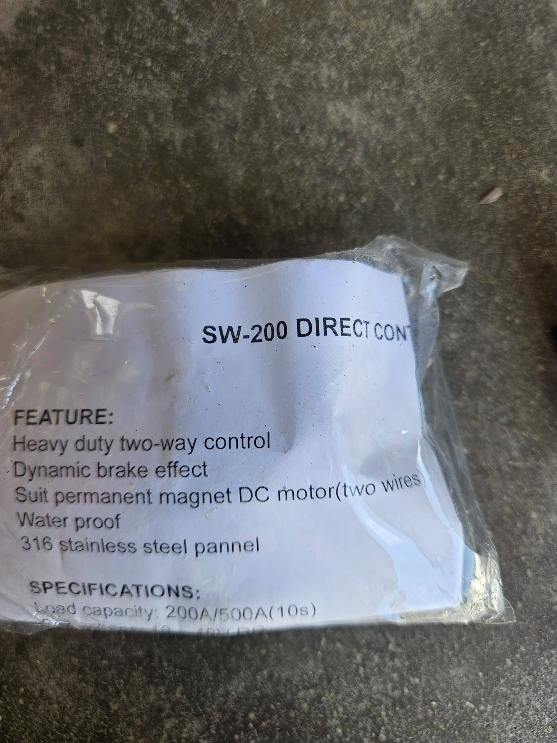 Interrupteur SW-200 Direct Control Switch