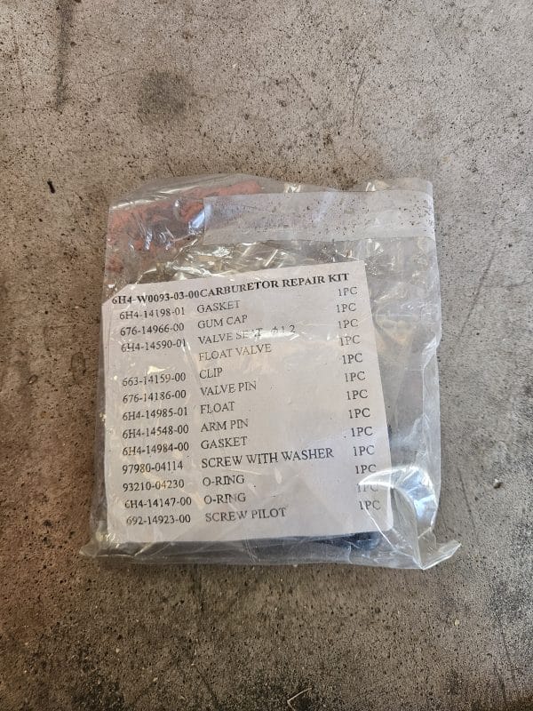 Kit de réparation de carburateur Yamaha 6H4-W0093-03-00