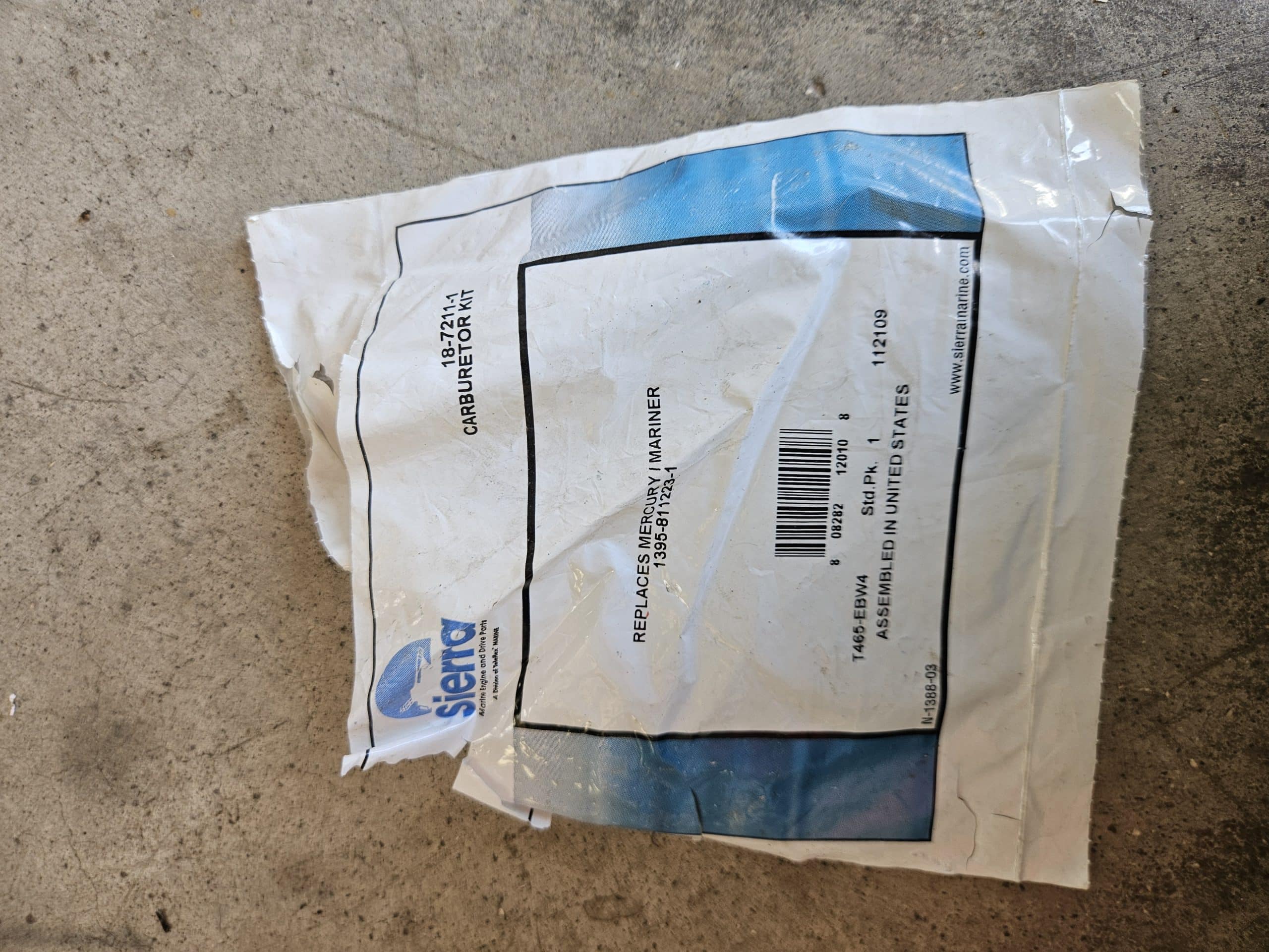 Kit réparation carburateur Sierra 18-7098-1
