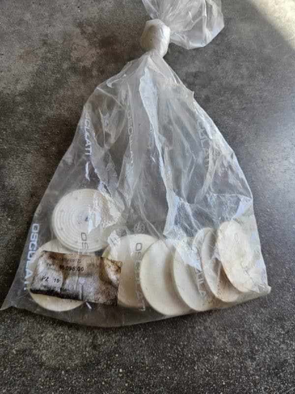 Lot de bouchons obturateurs blancs en plastique