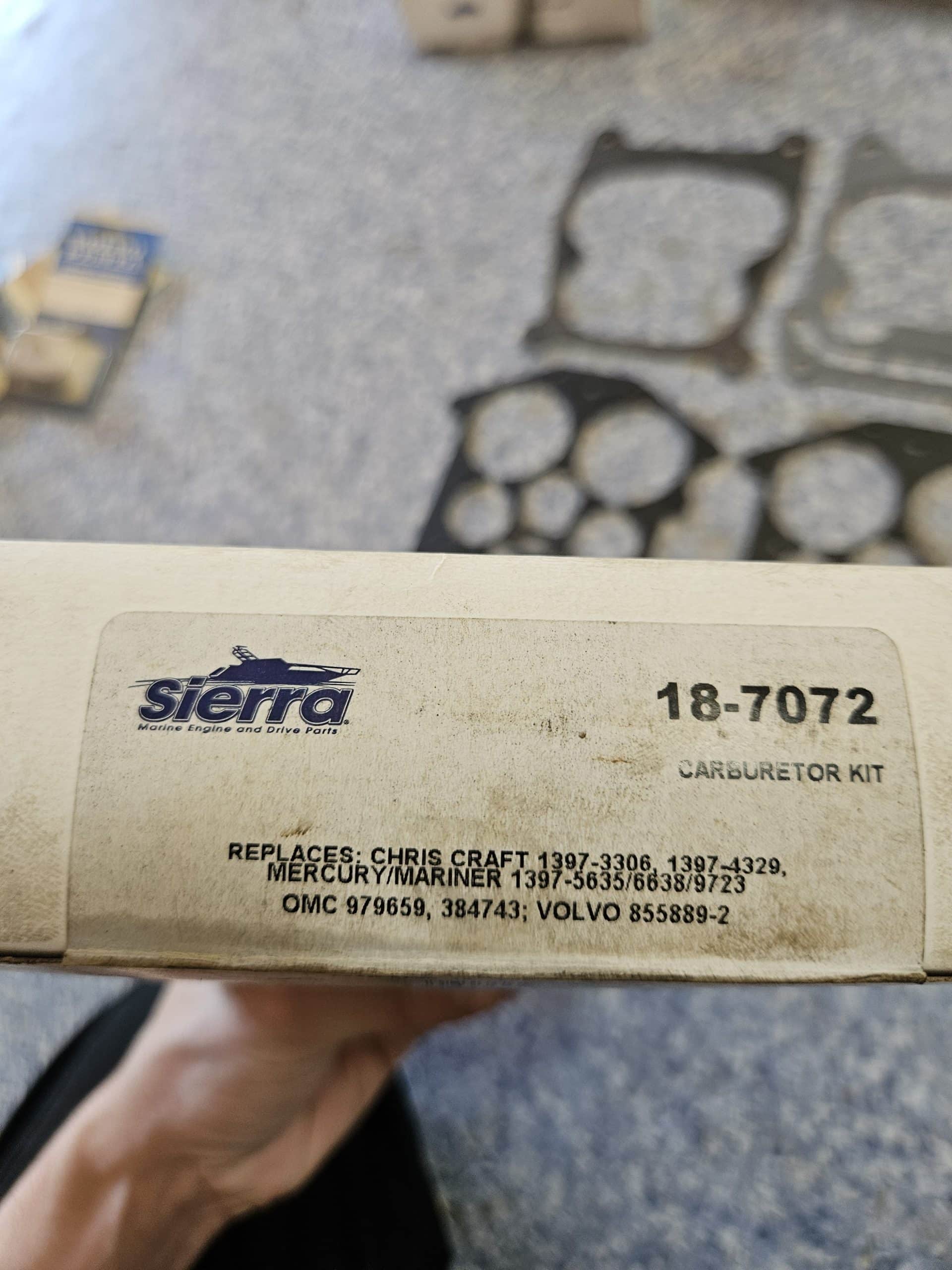 Kit carburation Rochester Quadrajet 4BBL Sierra 18‑7072
