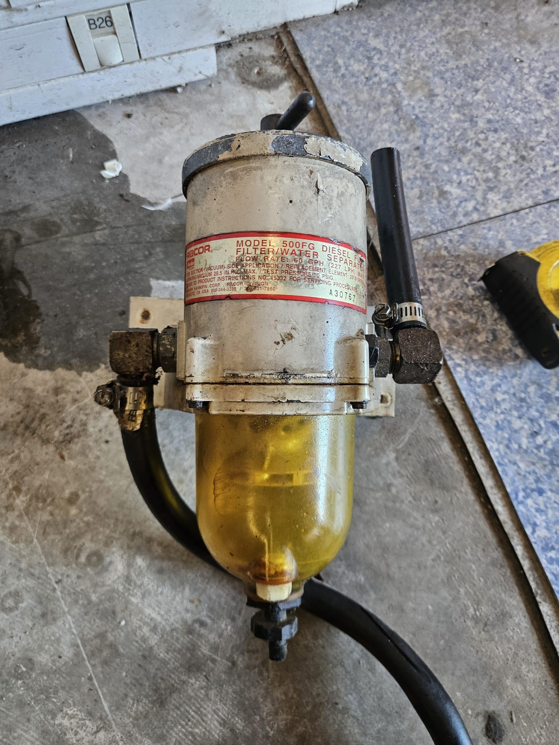 Filtre décanteur diesel Racor 500 FG neuf