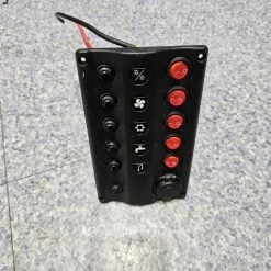 Tableau interrupteur 5 boutons avec allume-cigare