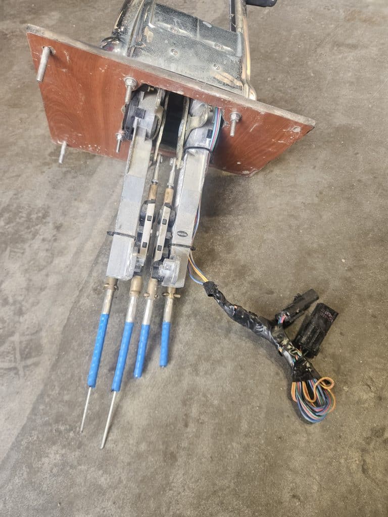 Bimanette pupitre chromée Volvo Penta diesel