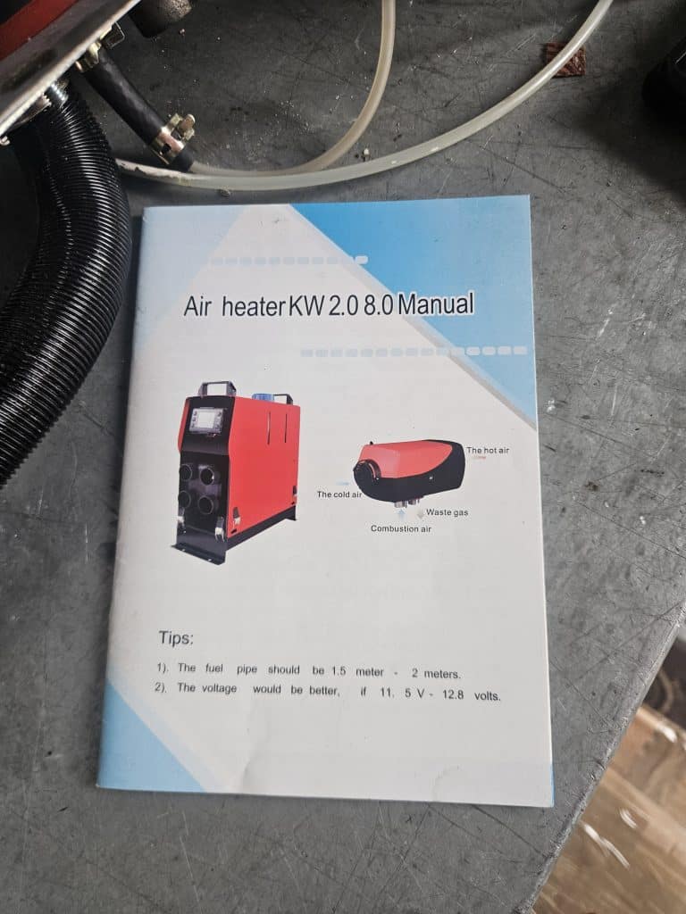 Chauffage air heater BSE-D5 12V 40W complet