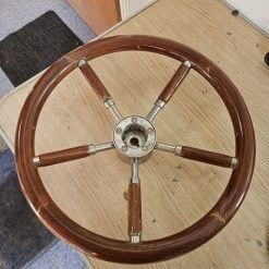 Volant bateau bois ciré Ø40 cm occasion