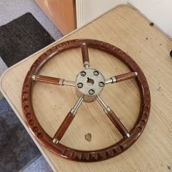 Volant bateau bois ciré Ø40 cm occasion