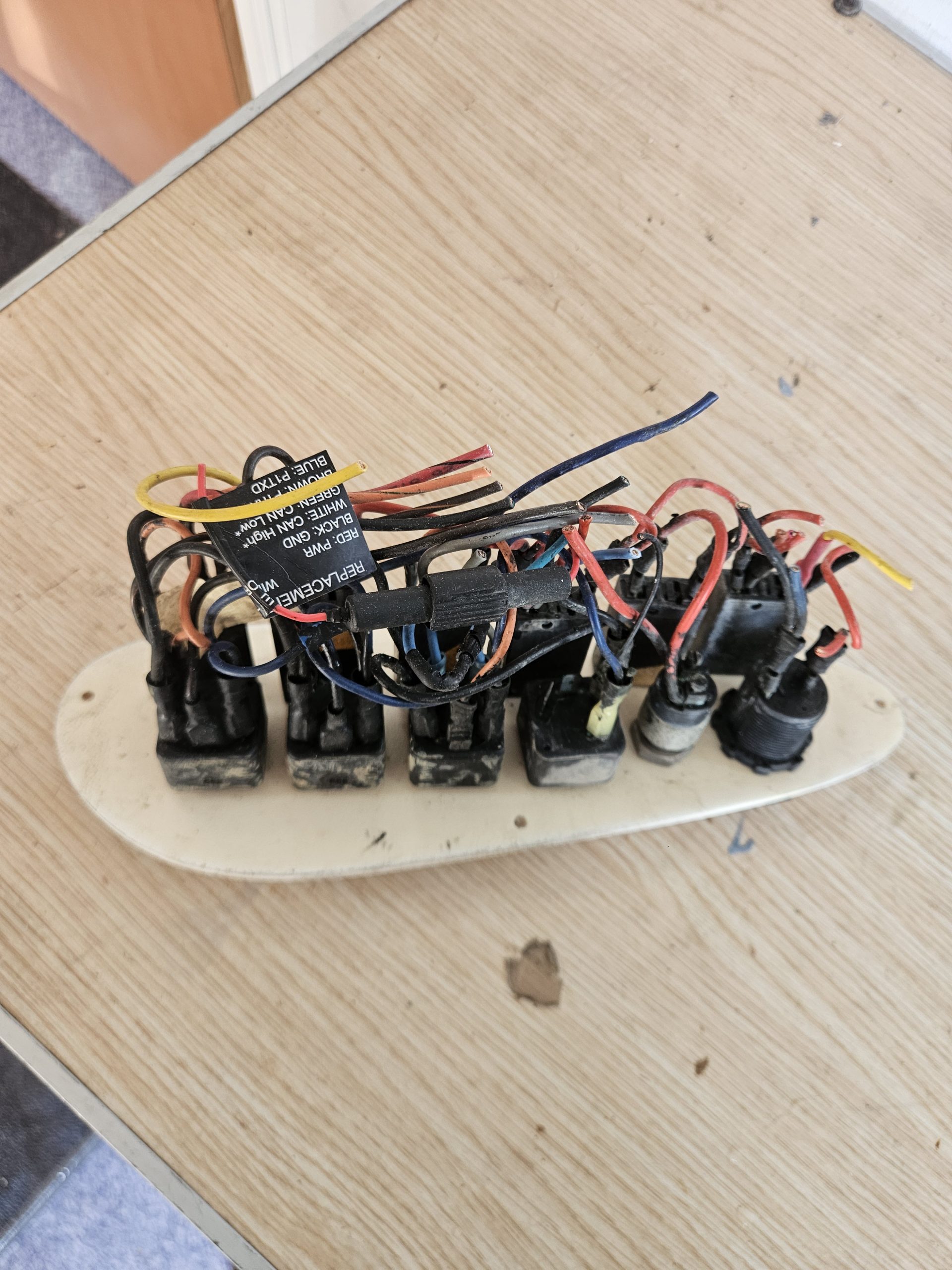 Panneau de contrôle 6 interrupteurs bateau