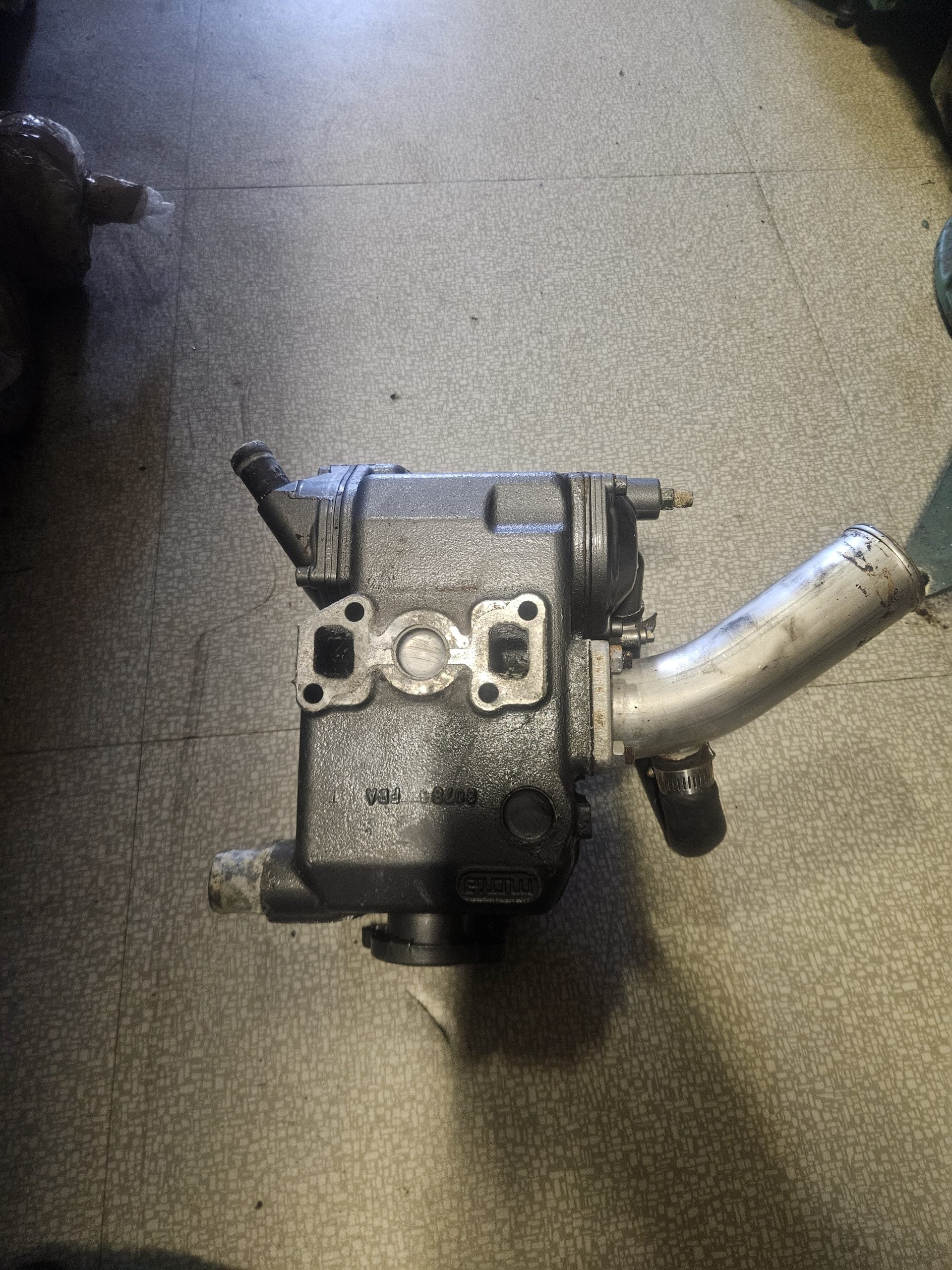 Échangeur Yanmar 2YM avec coude d’échappement inox