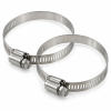 Lot de 2 colliers de serrage inox 90 à 114 mm