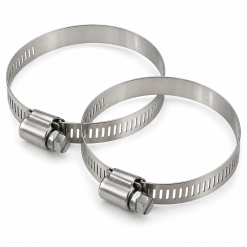 Lot de 2 colliers de serrage inox 90 à 114 mm