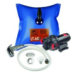 Kit douchette bateau – KITDOUCHETTE1 – 60 L ; pompe 12 V, 11 L/min ; tuyau douchette 2,50 m