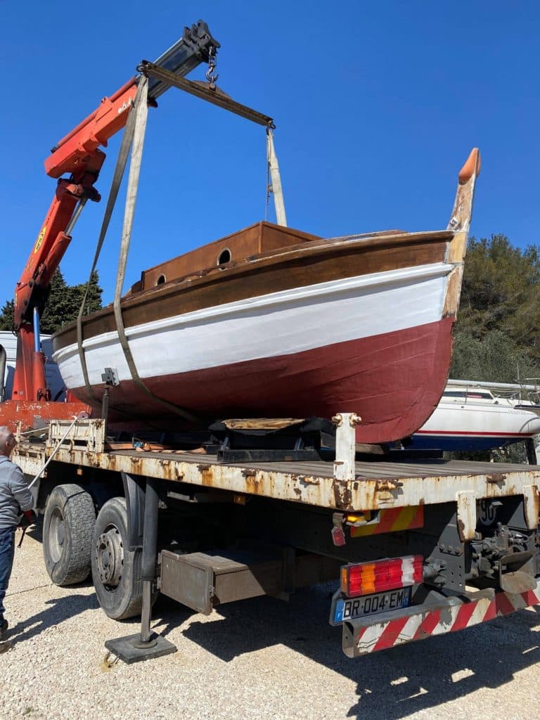 Restauration du bateau de Fernandel par Casse Marine Enlèvement