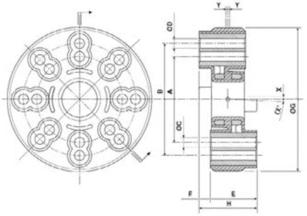 Accouplement élastique Reggiani Nautica