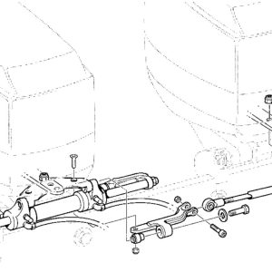 Barre de liaison bimoteur 1 vérin