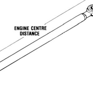 Barre de liaison pour montage 2 moteurs 1 vérin