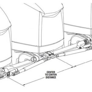 Kit de montage 3 moteurs 2 vérin