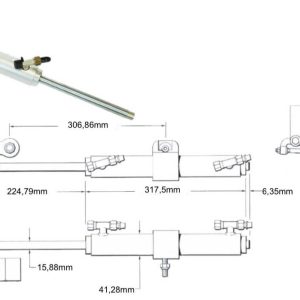 Direction hydraulique inboard