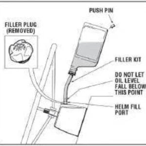 Alternative view of Huile hydraulique Seastar – Bidon neuf