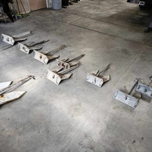 Ancre plate acier galvanisé et non galvanisé