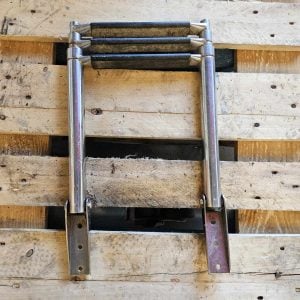 Echelle inox 3 marches rétractable