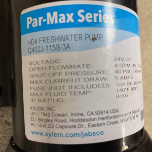 Groupe d’eau Jabsco Q402J-115S-3A