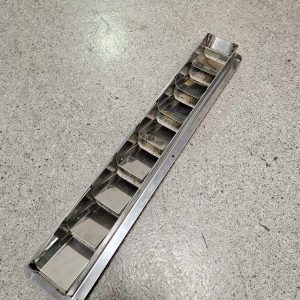 Grille de ventilation 8 fentes inox