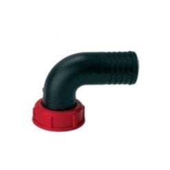 Raccord coudé 38 mm – CA-PG2160 – Diamètre 38 mm ; coude 90° ; hauteur indiquée 80 mm.