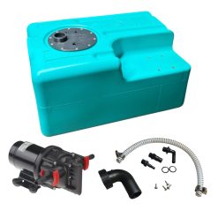 Réservoir eau douce rigide – CA-SE2906MJ – 57 L ; 550 × 390 × 290 mm ; pompe Johnson 10-13405-03, 12 V, 11 L/min incluse