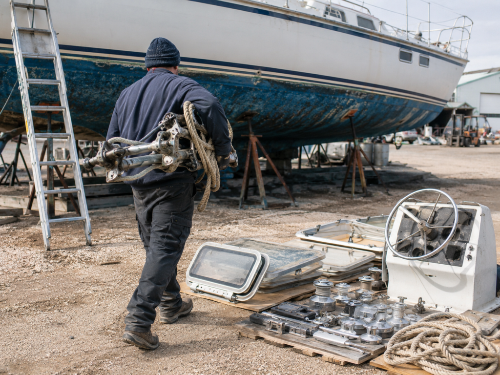 Réemploi pièces bateau