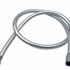 Flexible douchette PVC argent TREM avec raccords en laiton chromé