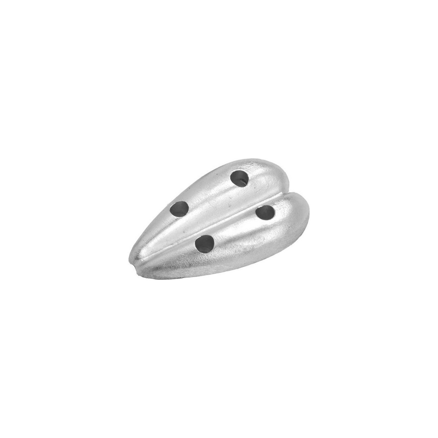 Anode zinc – plaque profilée cœur L112mm entraxe 40mm