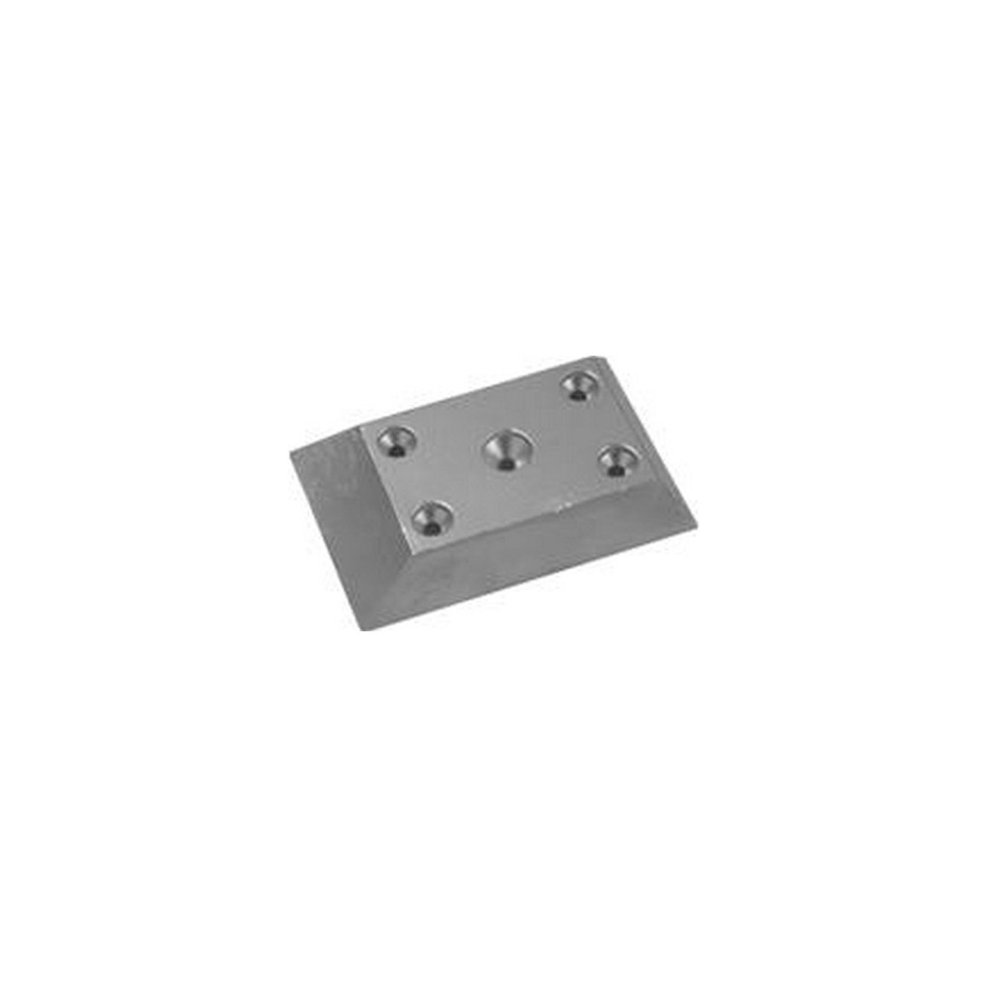 Anode zinc – Plaque 5 trous 81 x 124 mm