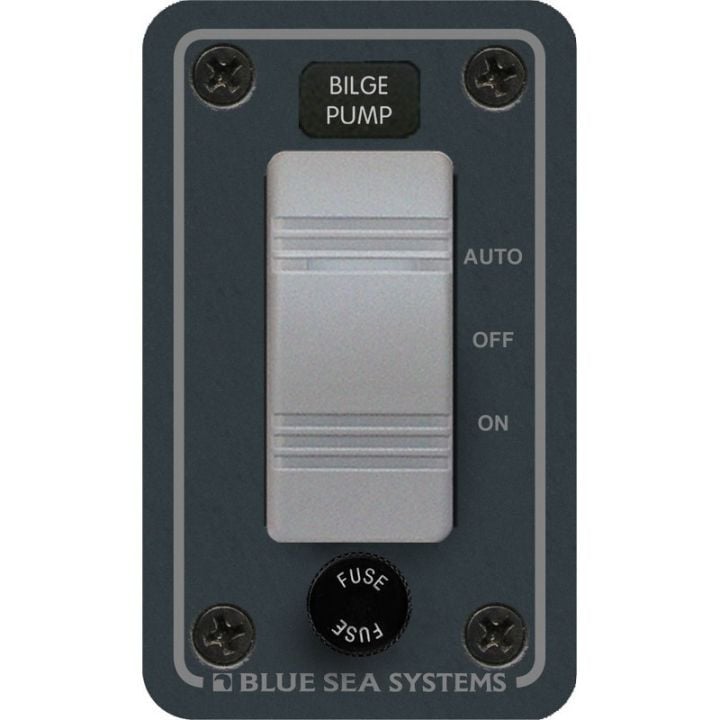 tableau Blue Sea 8263 8263 Blue Sea Systems – Tableau de pompe de cale 12/24 V