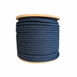 cordage polyester 3 torons bleu – équipement neuf pour bateau