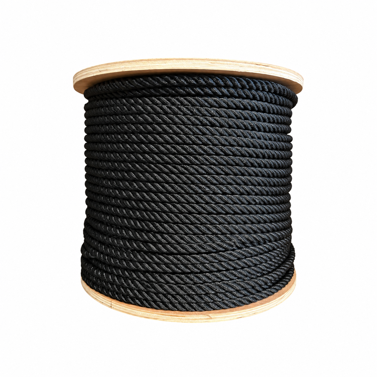 cordage polyester 3 torons noir – équipement neuf pour bateau