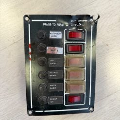 Tableau interrupteurs vertical 6 boutons 11,5 x 17
