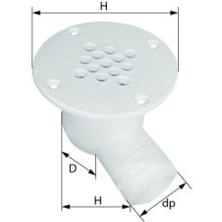 évacuation de cockpit coudée – TH-CSD-92-DP
